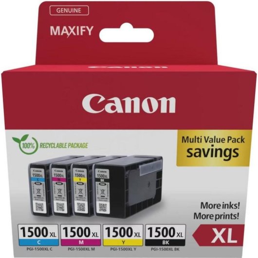 Cartucho de tinta Canon 9182B010 XL preto e cores multipack MAXIFY