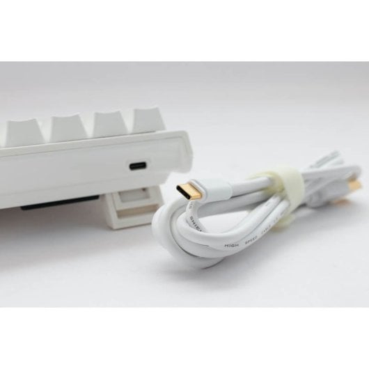 Ducky One 2 Pro Classic Mini Teclado Mecánico Gaming Switch Gateron Yellow RGB PBT Blanco