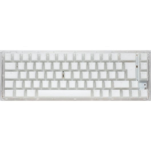 Ducky One 3 SF 65 Aura White Teclado Mecânico Gaming Switch MX Red RGB PBT Branco