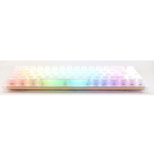 Ducky One 3 SF 65 Aura White Teclado Mecânico Gaming Switch MX Red RGB PBT Branco