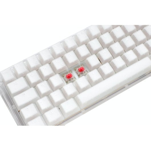 Ducky One 3 Mini Aura White Teclado Mecânico Gaming Switch MX Red RGB PBT Branco