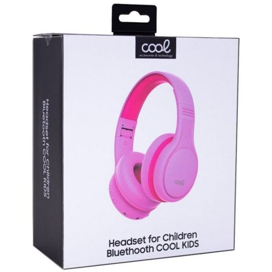Cool Kids Auriculares Bluetooth Infantiles con Limitador de Volumen Rosas