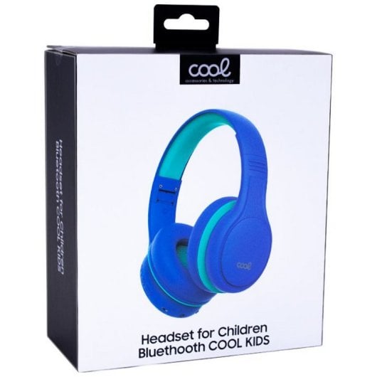 Cool Kids Auscultadores Infantis Bluetooth com Limitador de Volume Azuis