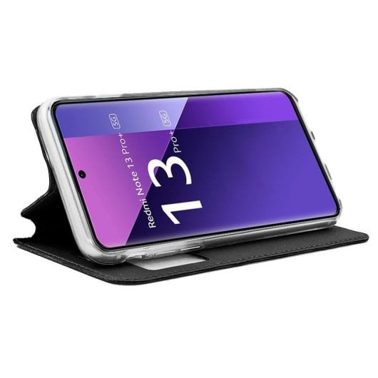 Cool Capa flip tipo livro preta simples para Xiaomi Redmi Note 13 Pro Plus 5G