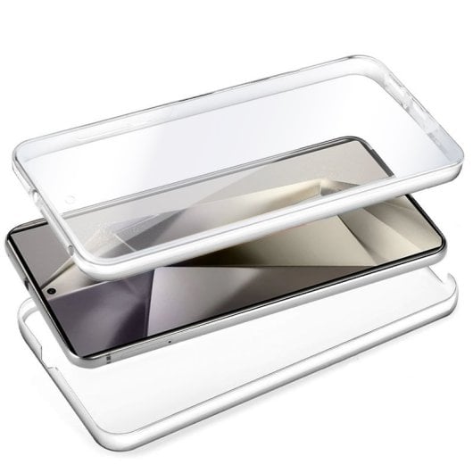 Cool Funda de Silicona 3D Frontal + Trasera Transparente para Samsung Galaxy S24 Ultra