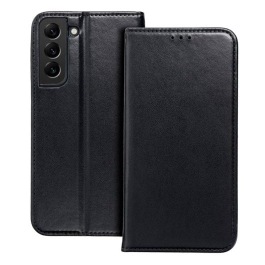 Cool Funda Flip Cover Tipo Libro Liso Negro para Samsung Galaxy S24 Ultra