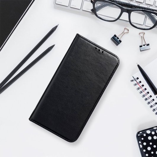 Cool Funda Flip Cover Tipo Libro Liso Negro para Samsung Galaxy S24 Ultra