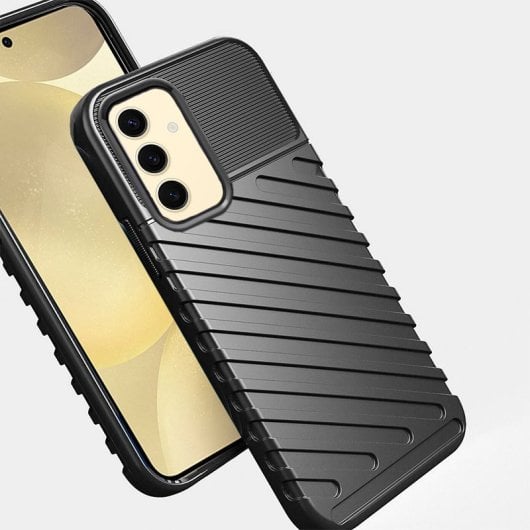 Capa de TPU preta legal Thunder para Samsung Galaxy S24 Plus