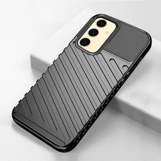 Capa de TPU preta legal Thunder para Samsung Galaxy S24 Plus