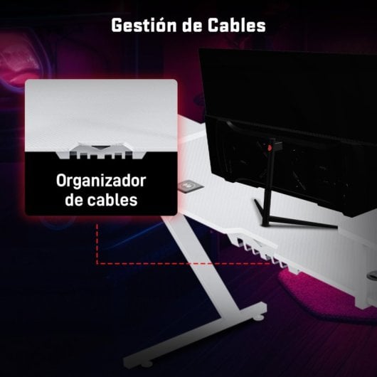 Tempest Sanctuary White Mesa Gaming 160x75cm RGB Blanca