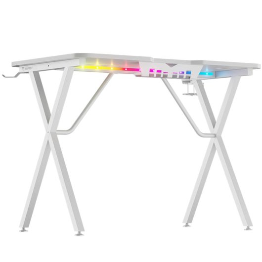 Tavolo da gioco Tempest Shelter White 100x60 cm RGB Bianco