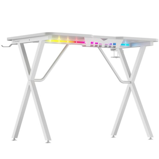 Tempest Shelter White Mesa Gaming 120x60cm RGB Blanca