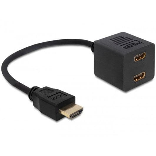 DeLOCK 65226 cavo e adattatore video HDMI tipo A (Standard) 2 x HDMI Nero