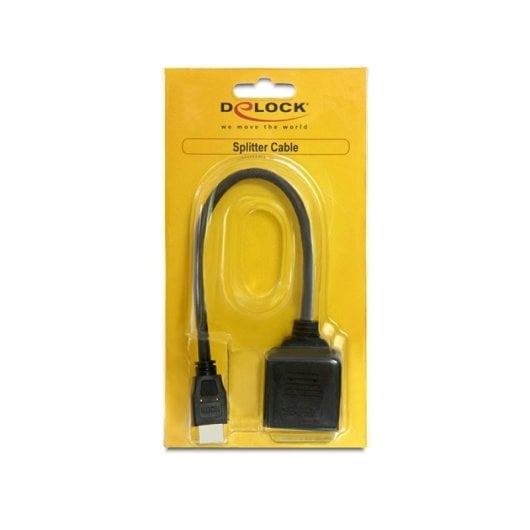 DeLOCK 65226 cavo e adattatore video HDMI tipo A (Standard) 2 x HDMI Nero