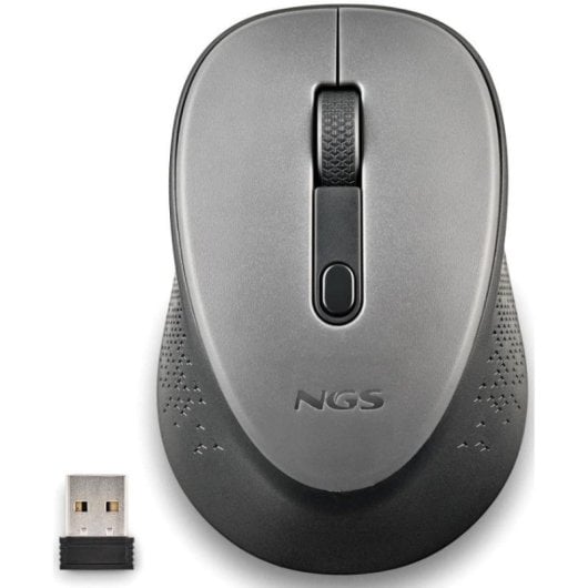 NGS DEW mouse Ambidestro RF Wireless Ottico 1600 DPI Grigio