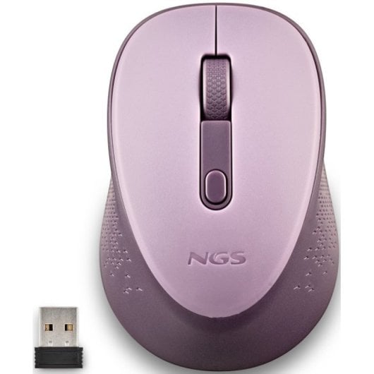 NGS DEW mouse Ambidestro RF Wireless Ottico 1600 DPI Lilla