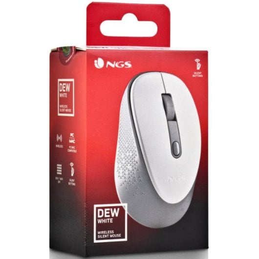 NGS DEW mouse Ambidestro RF Wireless Ottico 1600 DPI