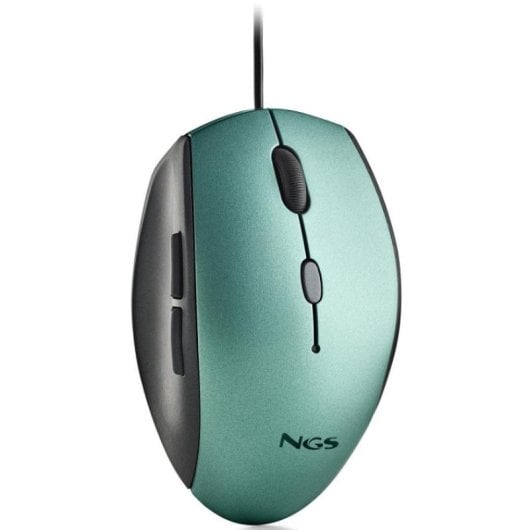 NGS Moth Ice Ratón con Adaptador USB-C 1600 DCPI Azul
