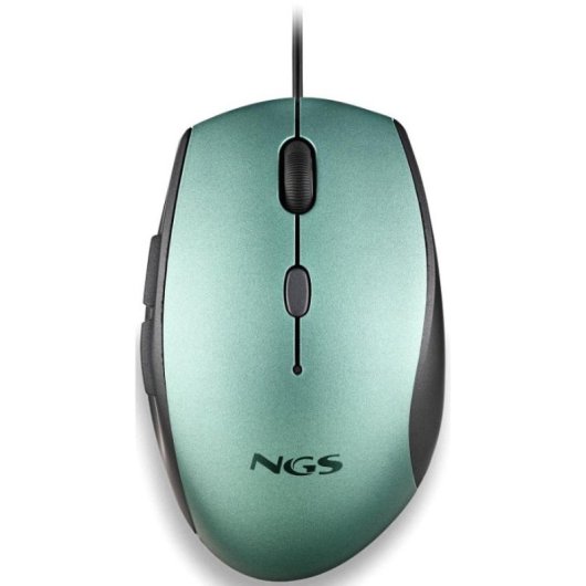 NGS Moth Ice Ratón con Adaptador USB-C 1600 DCPI Azul