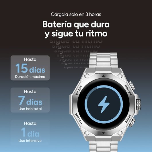 Ksix Titanium Bluetooth 55mm AMOLED Nero Taglia Unica IP67 SpO2 Cardiofrequenzimetro Sonno 5gg