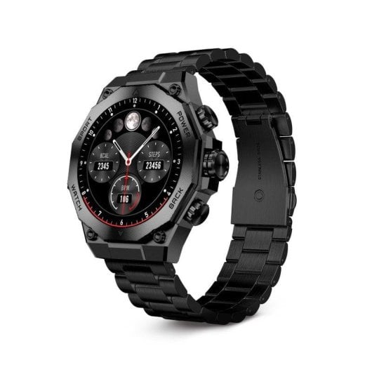Ksix Titanium Bluetooth 55,5mm AMOLED Schwarz Einheitsgröße IP67 SpO2 Herzfrequenz Schlaftracking