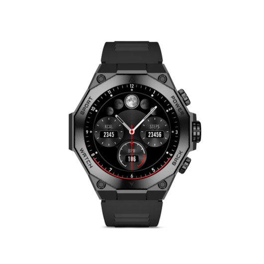 Ksix Smartwatch Titanium pant AMOLED 1,43 2 Correas Asistente Voz Negro