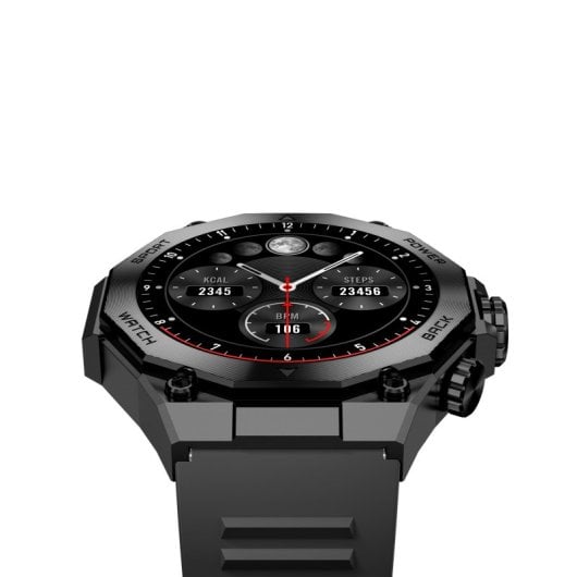 Ksix Smartwatch Titanium pant AMOLED 1,43 2 Correas Asistente Voz Negro