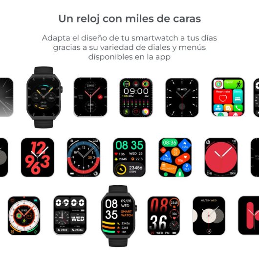 Ksix Smartwatch Olympo Black Pantalla AMOLED 1,96 Asistente Voz Negro