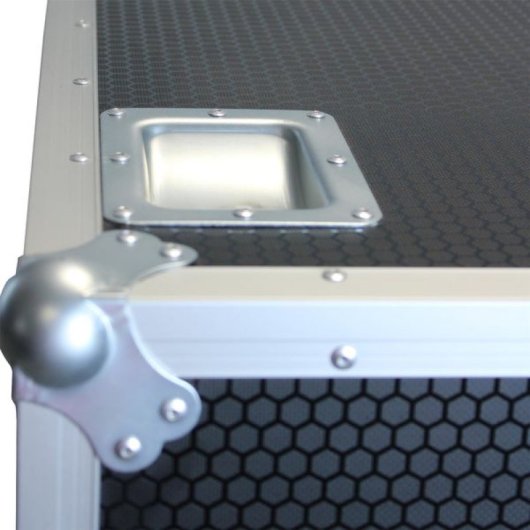 Kimex Flight Case Maleta para Dos Pantallas 65"-75" Negro