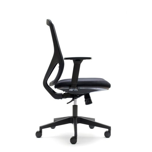 Chaise de bureau ergonomique noire Euromof Lyon