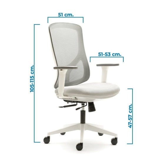 Silla Blanca Escritorio Nantes Oficina