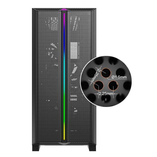 Montech SKY ONE LITE Cristal Templado USB 3.2 Negra