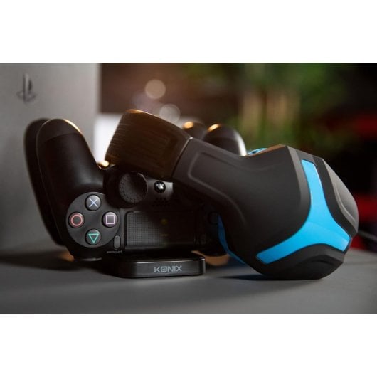 Konix Mythics Gaming-Zubehörpaket mit PS-400-Gaming-Kopfhörern für PS4, Blau
