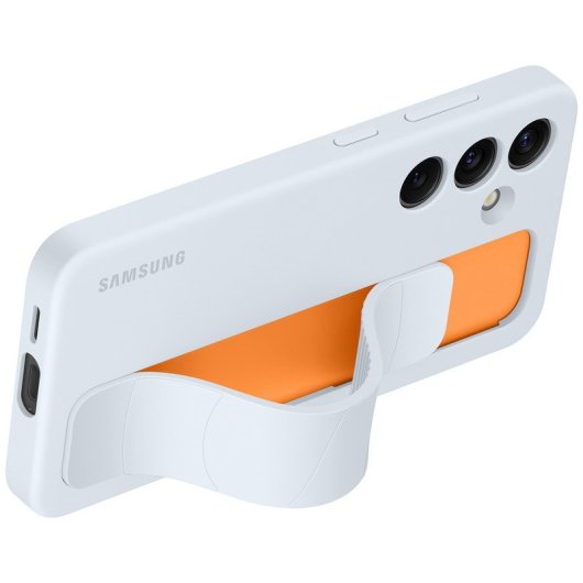 Samsung Standing Grip Case Funda con Soporte Azul Claro para Galaxy S24