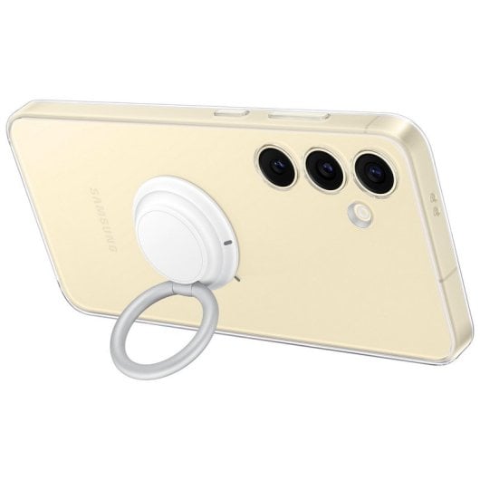 Samsung Clear Gadget Case Funda Transparente con Accesorio de Agarre y Tira para Galaxy S24 Plus