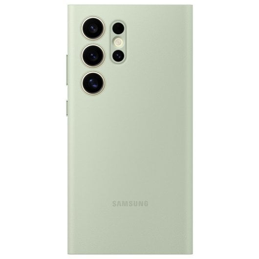 Samsung Funda con Tapa Inteligente Verde Claro para Galaxy S24 Ultra