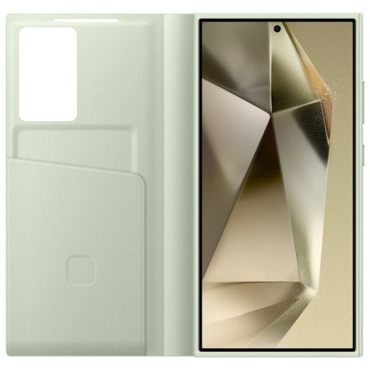Samsung Funda con Tapa Inteligente Verde Claro para Galaxy S24 Ultra