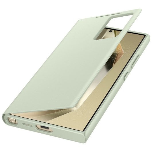 Samsung Funda con Tapa Inteligente Verde Claro para Galaxy S24 Ultra
