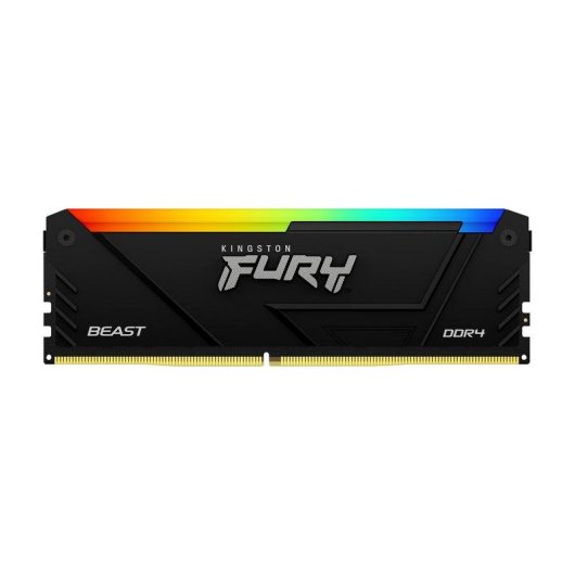 Arbeitsspeicher RAM Kingston FURY Beast RGB 32GB 2x16GB DDR4 3200MHz CL16 Schwarz RGB