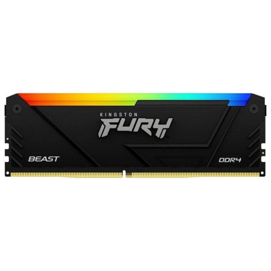 Arbeitsspeicher RAM Kingston FURY Beast RGB 32GB 2x16GB DDR4 3200MHz CL16 Schwarz RGB
