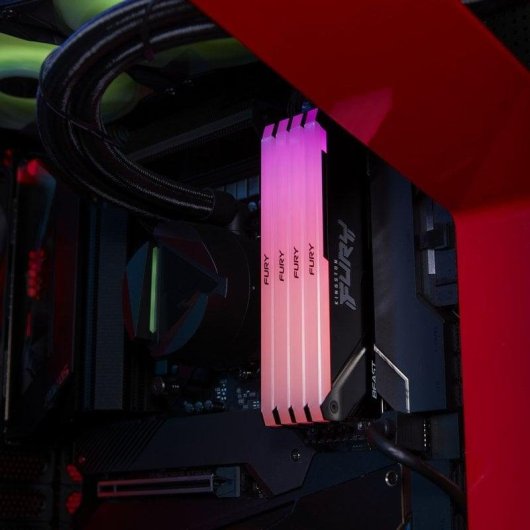 Arbeitsspeicher RAM Kingston FURY Beast RGB 32GB 2x16GB DDR4 3200MHz CL16 Schwarz RGB