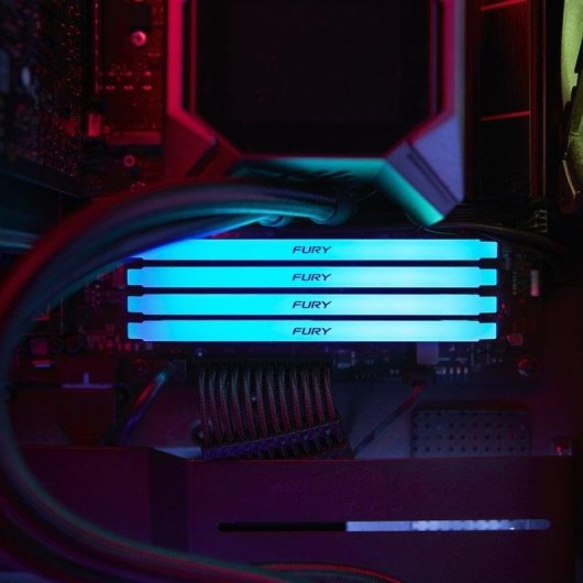 Arbeitsspeicher RAM Kingston FURY Beast RGB 32GB 2x16GB DDR4 3200MHz CL16 Schwarz RGB