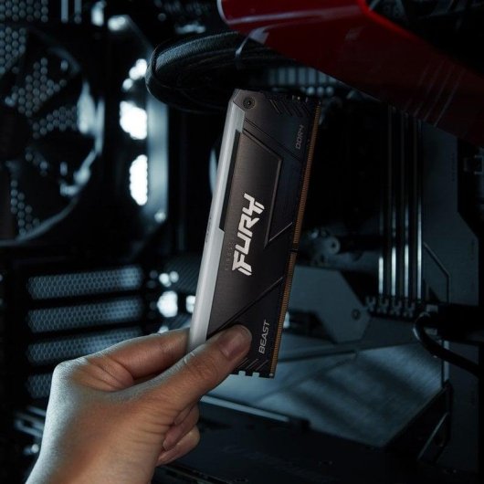 Arbeitsspeicher RAM Kingston FURY Beast RGB 32GB 2x16GB DDR4 3200MHz CL16 Schwarz RGB