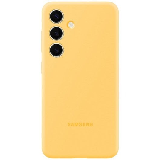 Samsung Funda de Silicona Amarilla para Galaxy S24