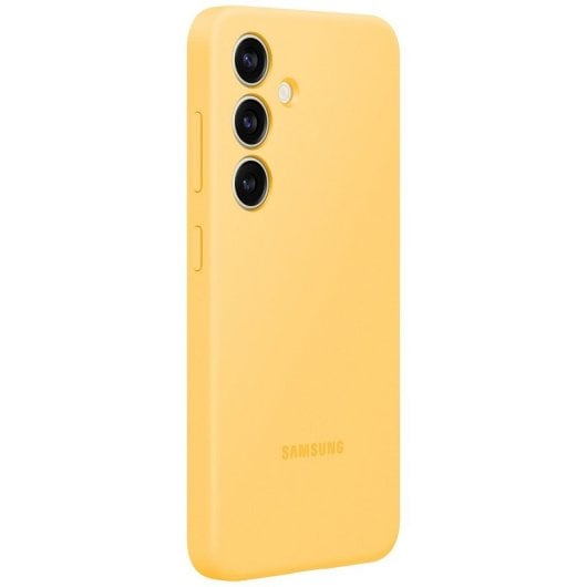 Samsung Funda de Silicona Amarilla para Galaxy S24