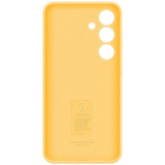 Samsung Funda de Silicona Amarilla para Galaxy S24