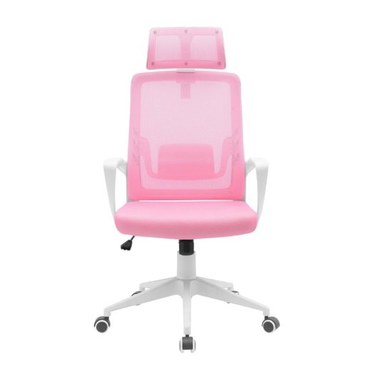 Mars Gaming MGC-ERGOLITE Silla Gaming Ergonómica Malla Transpirable y Soporte Lumbar Acero Rosa