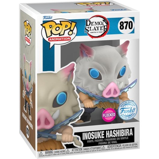 Funko Pop Demon Slayer Kimetsu No Yaiba Inosuke Hashibira Terciopelo