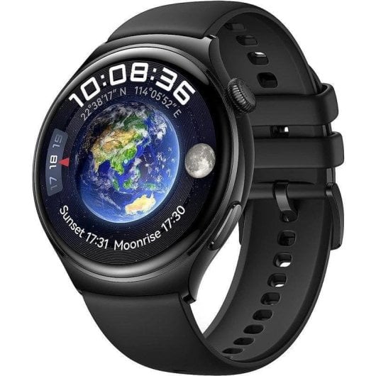 Huawei Watch 4 eSIM Bluetooth GPS NFC 46mm AMOLED Acier Noir Étanche 5ATM IP6X Pulsomètre
