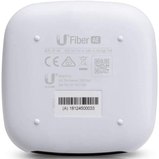 Ubiquiti UFiber Active Ethernet Convertidor de Medios Gigabit Negro
